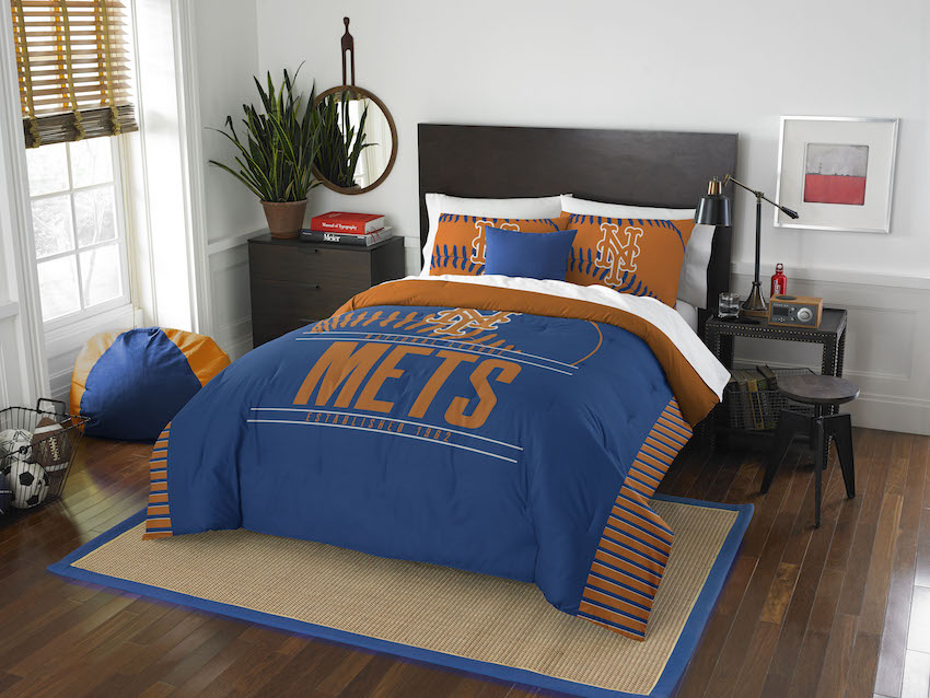 New York Mets QUEEN/FULL size Comforter and 2 Shams
