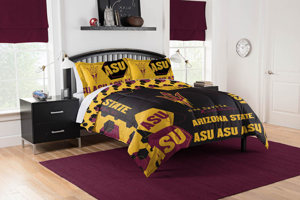 Arizona State Sun Devils QUEEN/FULL size Comforter and 2 Shams