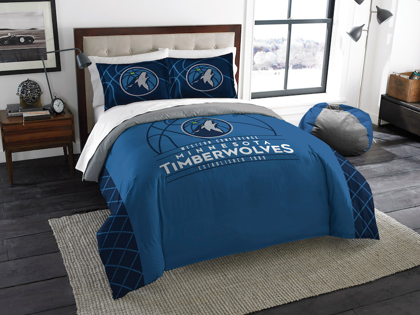 Minnesota Timberwolves QUEEN/FULL size Comforter and 2 Shams