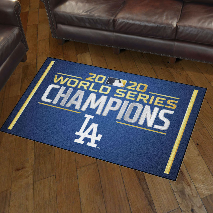 Los Angeles Dodgers 2020 World Series Champions 3x5 Area Rug
