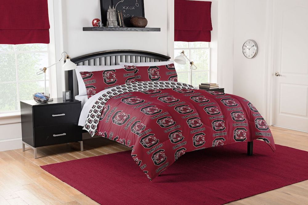 South Carolina Gamecocks QUEEN Bed in a Bag Set