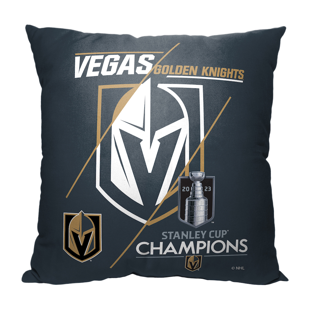 2023 Vegas Golden Knights NHL Stanley Cup Champions VICTORY Throw Pillow