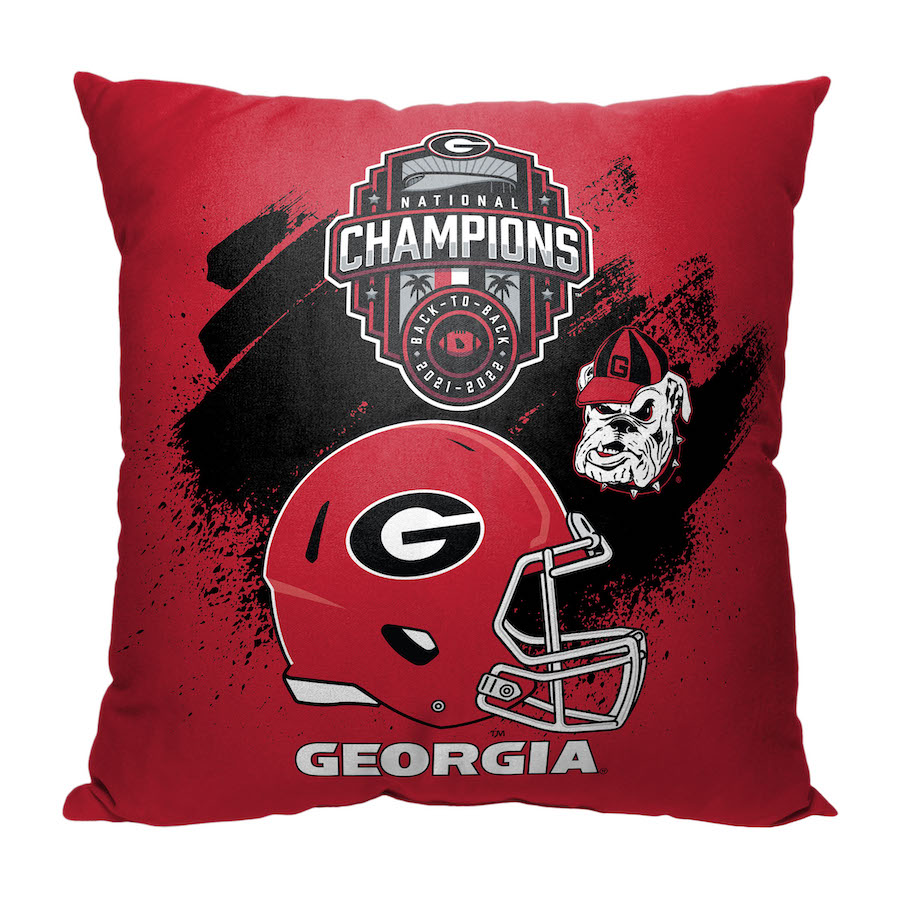 2023 Georgia Bulldogs NCAA Football Champs ACHIEVE Throw Pillow