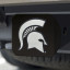 Michigan State Spartans BLACK Trailer Hitch Cover