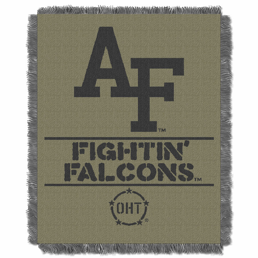 Air Force Falcons OHT Rank Jacquard Throw Blanket