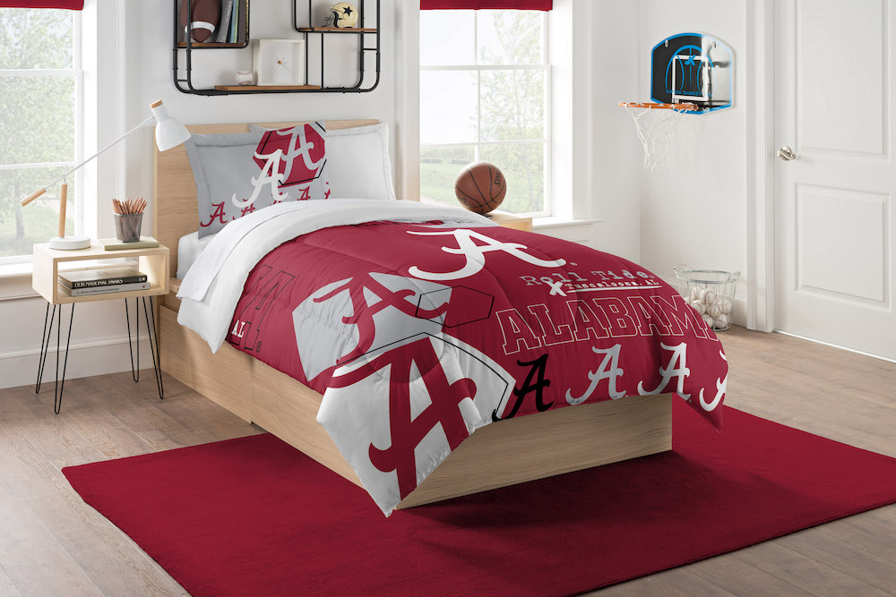 Alabama Crimson Tide Twin Comforter Set with Sham