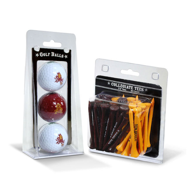 Arizona State Sun Devils 3 Ball Pack and 50 Tee Pack