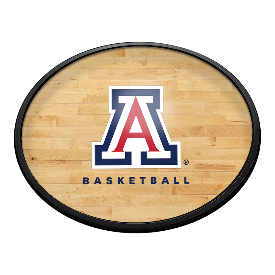 Arizona Wildcats HARDWOOD Slimline LED Wall Sign ~ OVAL