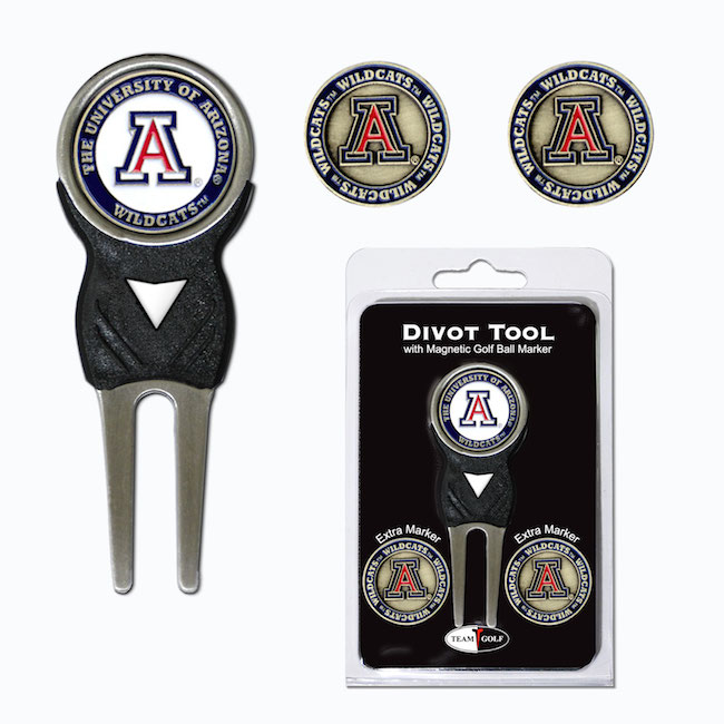 Arizona Wildcats 3 Marker Signature Divot Tool Pack