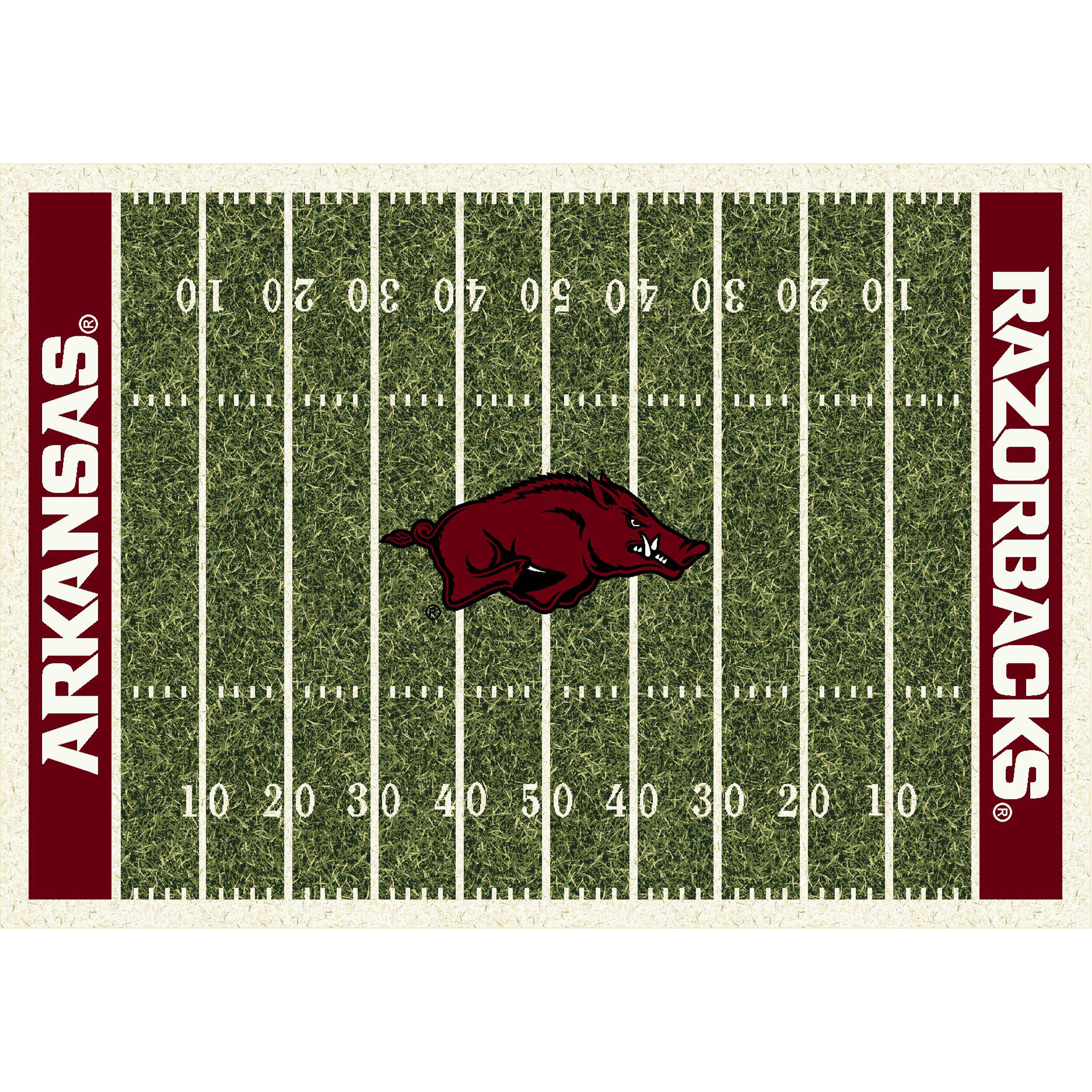 Arkansas Razorbacks 6 X 8 HOMEFIELD Rug
