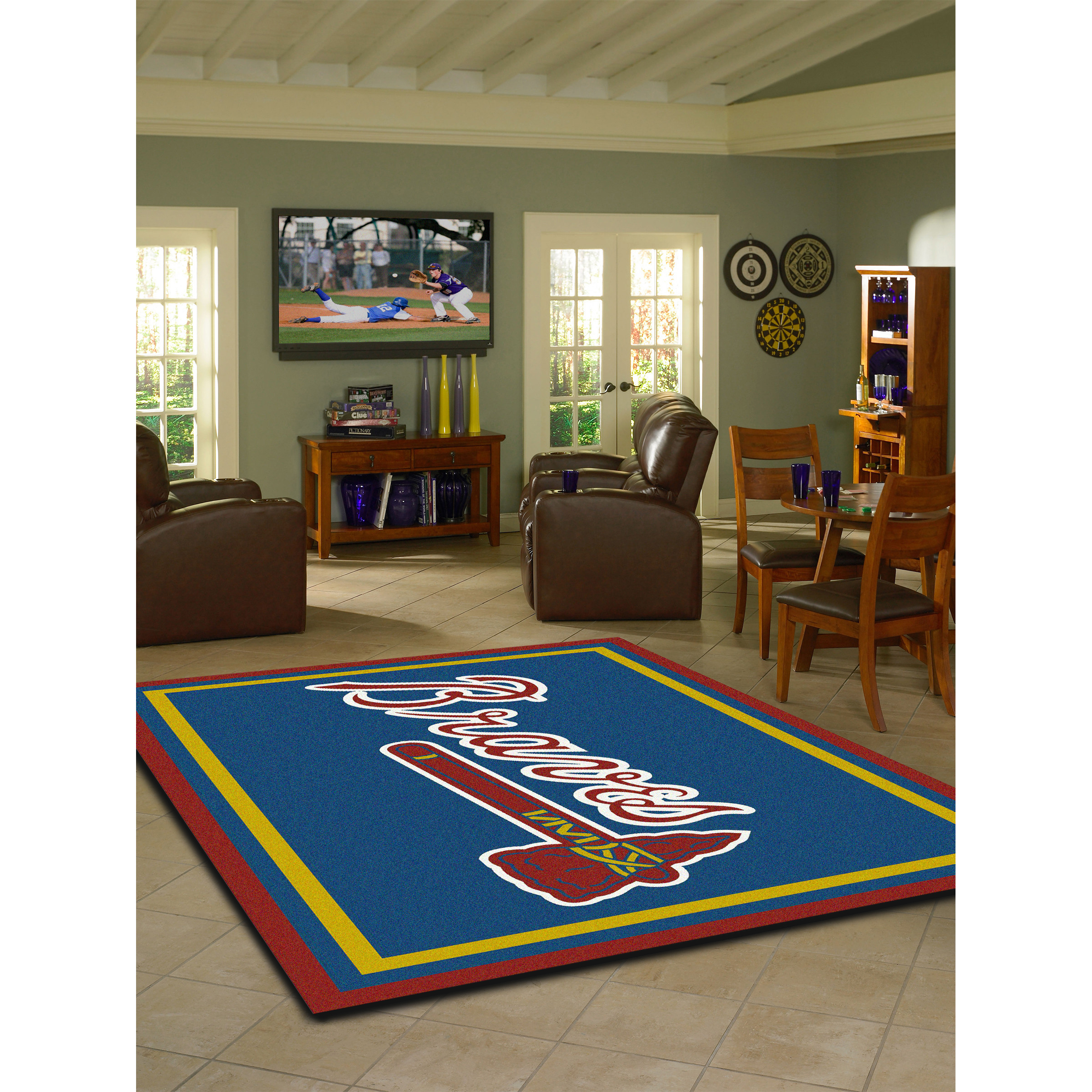 Atlanta Braves 4 X 6 SPIRIT Rug