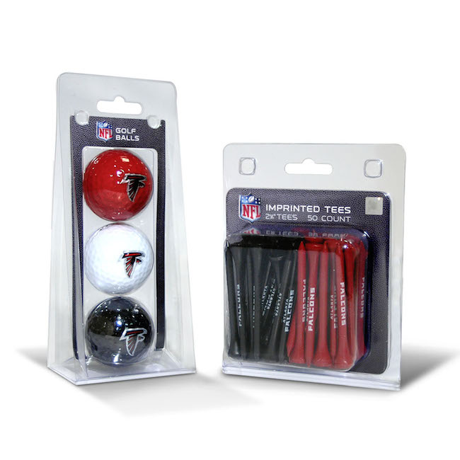 Atlanta Falcons 3 Ball Pack and 50 Tee Pack