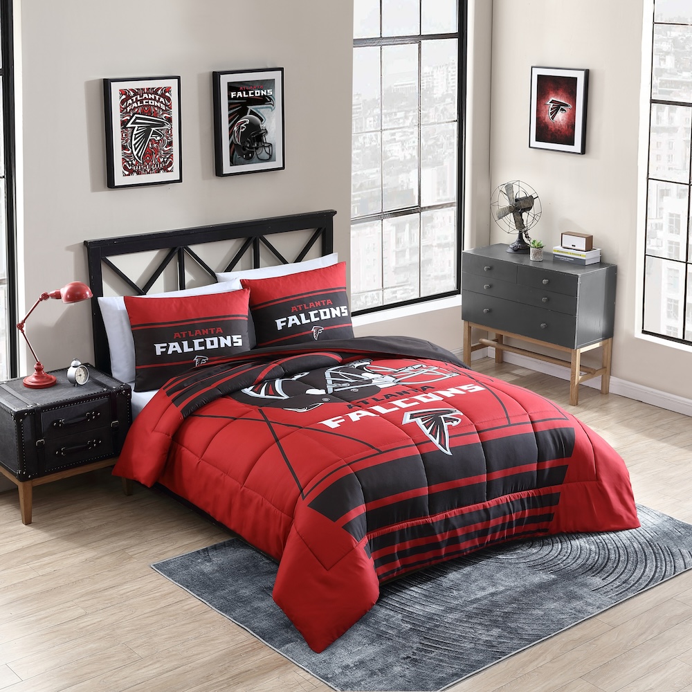 Atlanta Falcons QUEEN/FULL size Comforter and 2 Shams