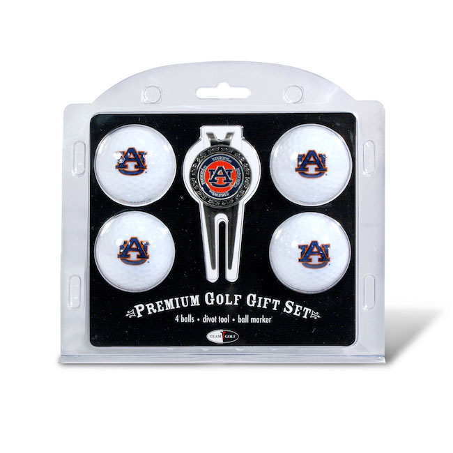 Auburn Tigers 4 Golf Ball and Divot Tool Set