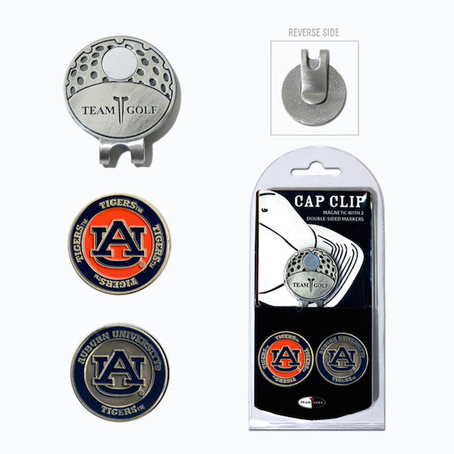 Auburn Tigers Hat Clip With 2 Ball Markers