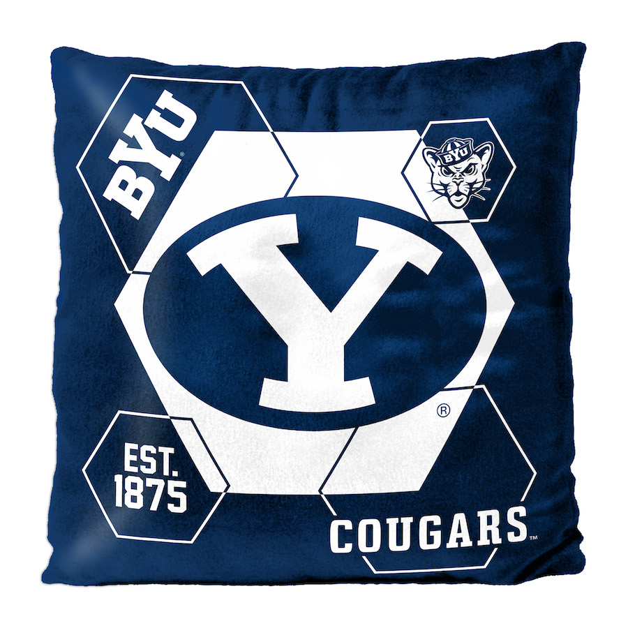 BYU Cougars Velvet REVERSE Pillow