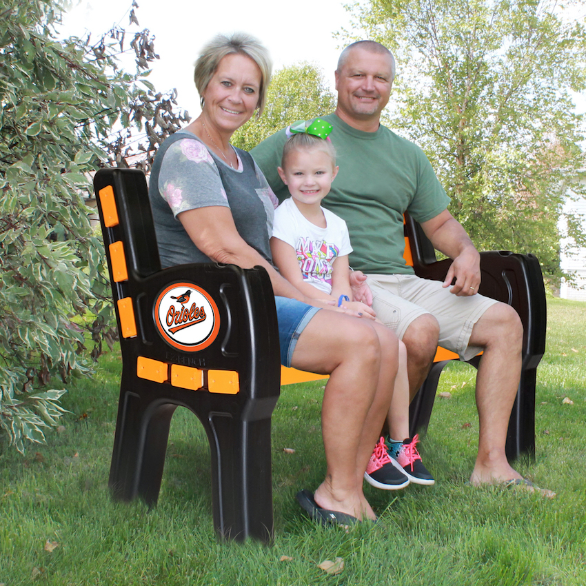 Baltimore Orioles Park Bench