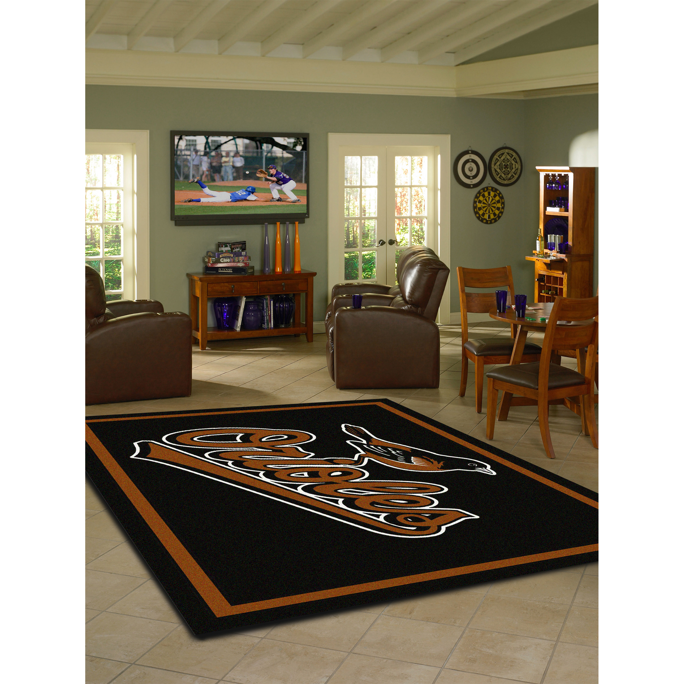 Baltimore Orioles 6 X 8 SPIRIT Rug