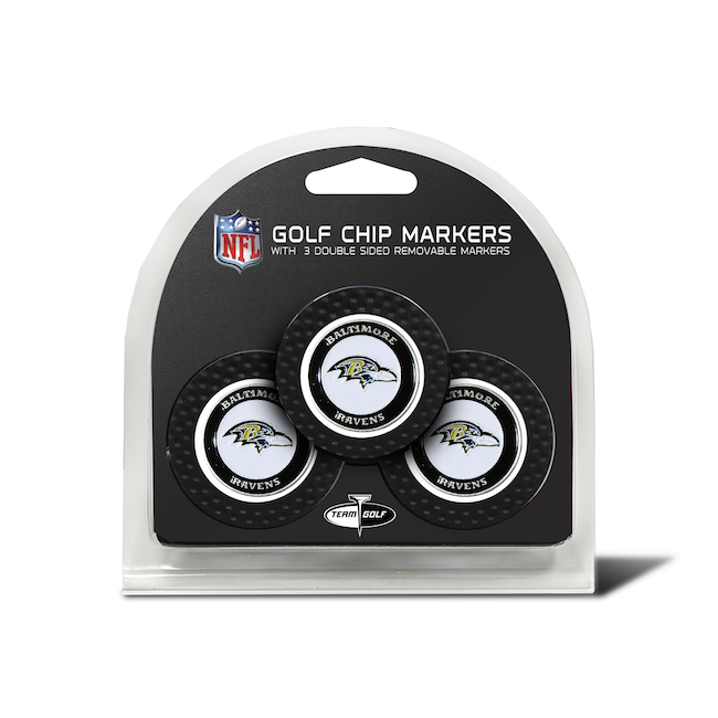 Baltimore Ravens 3 Pack Golf Chips