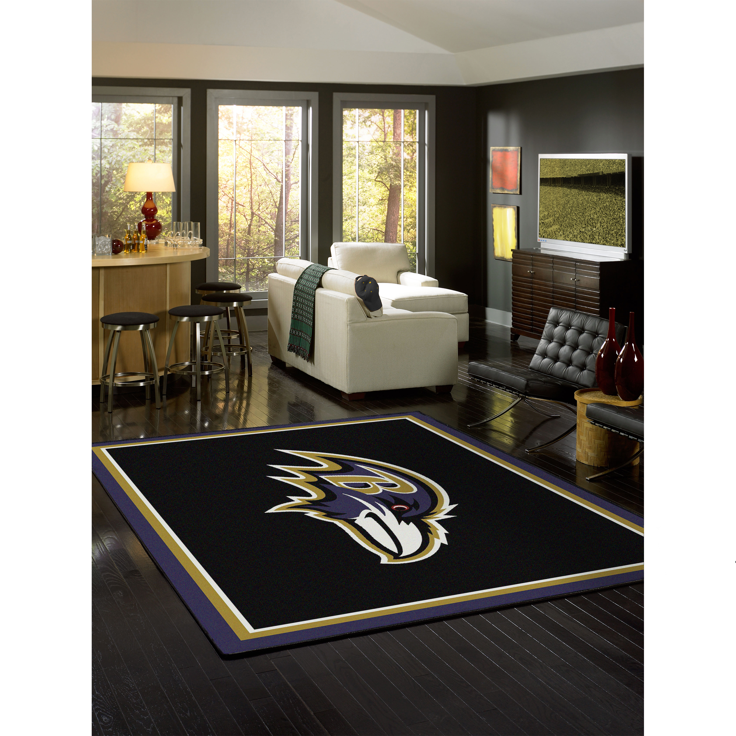 Baltimore Ravens 6 X 8 SPIRIT Rug