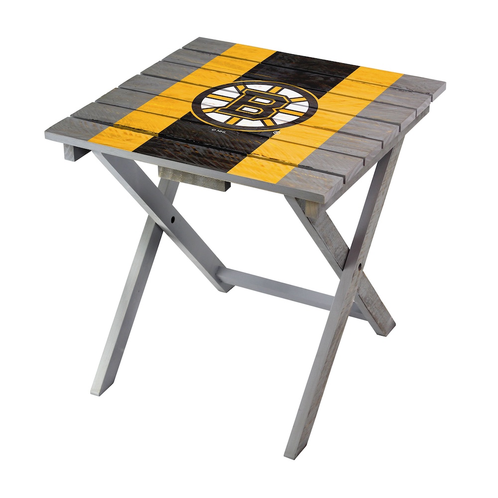 Boston Bruins Wooden Adirondack Folding Table