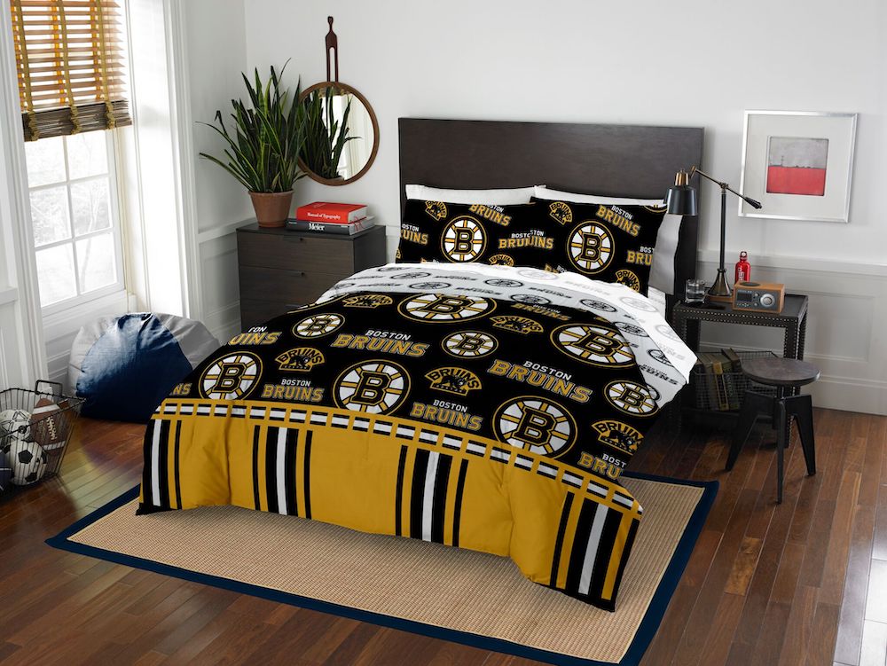 Boston Bruins FULL Bed in a Bag Set