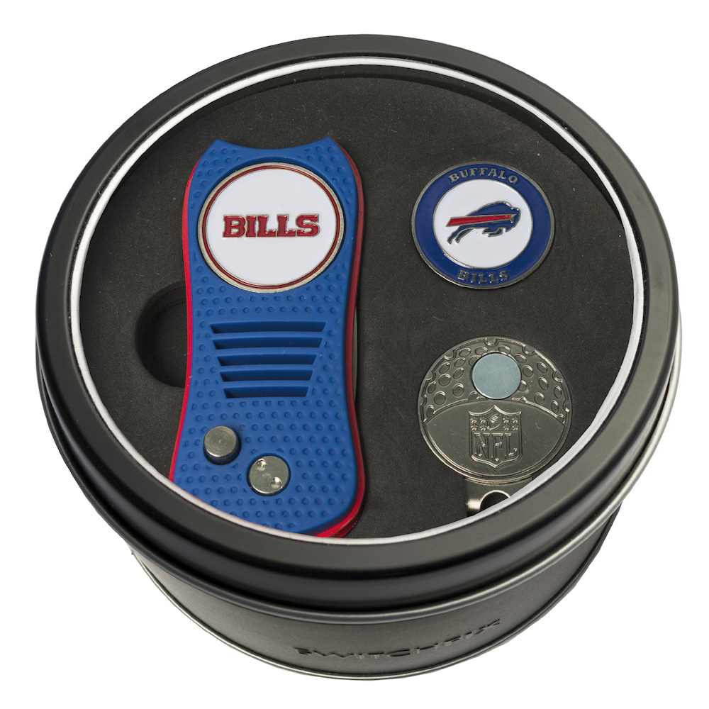 Buffalo Bills Switchblade Divot Tool Cap Clip and Ball Marker Gift Pack