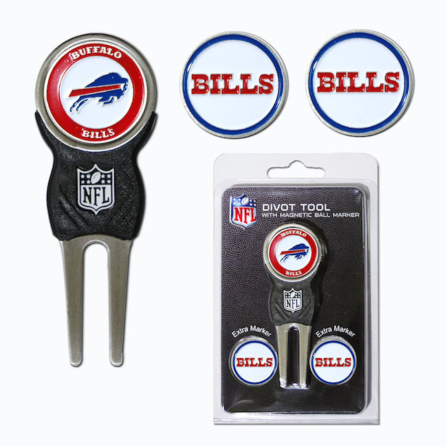Buffalo Bills 3 Marker Signature Divot Tool Pack