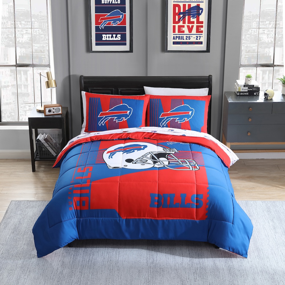 Buffalo Bills FULL Bed in a Bag Set