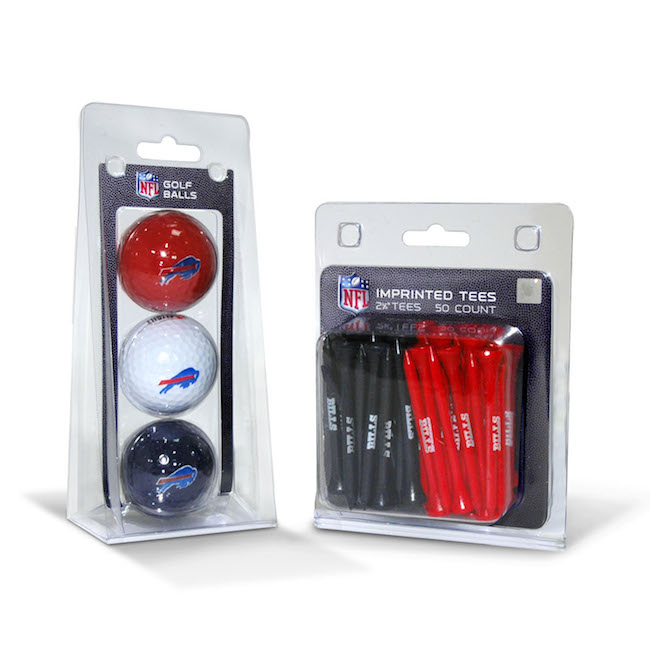 Buffalo Bills 3 Ball Pack and 50 Tee Pack