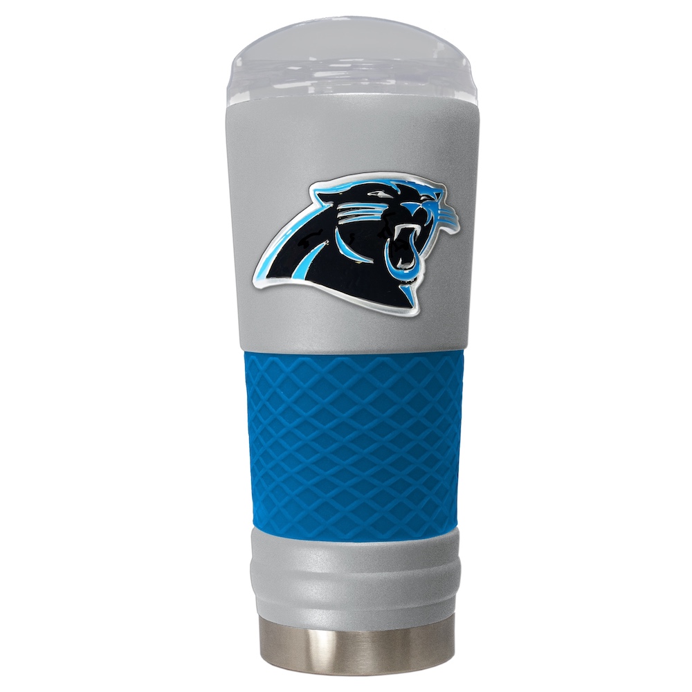 Carolina Panthers 24 oz DRAFT SERIES NFL Powder Coated Insulated Travel Tumbler