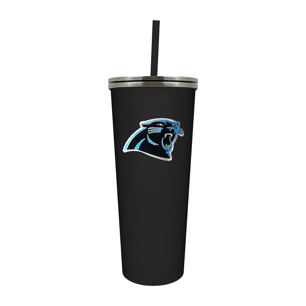 Carolina Panthers 24 oz Team Color Skinny Tumbler