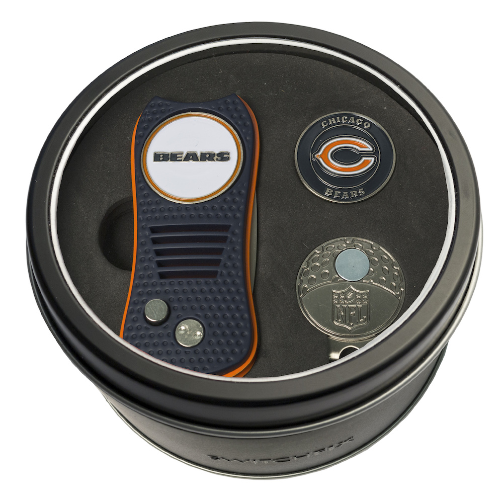 Chicago Bears Switchblade Divot Tool Cap Clip and Ball Marker Gift Pack