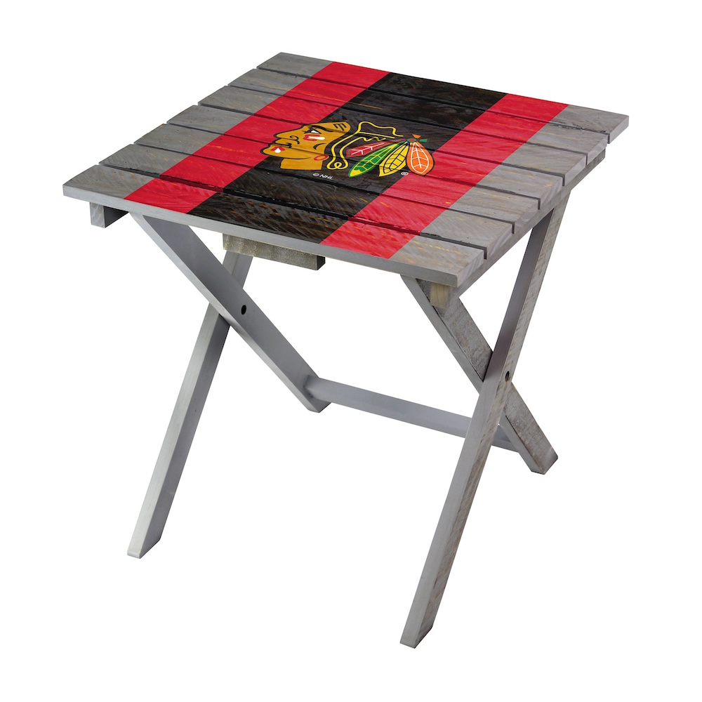 Chicago Blackhawks Wooden Adirondack Folding Table