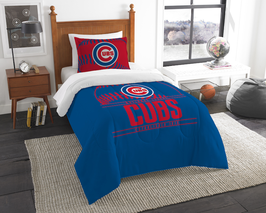 Chicago Cubs Twin Comforter Set with Sham
