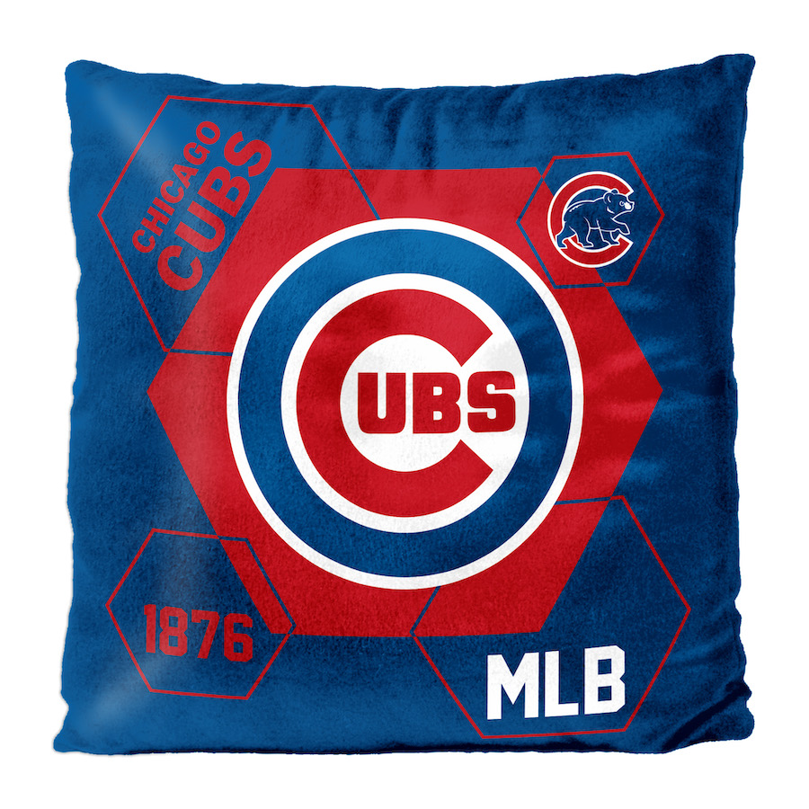 Chicago Cubs Velvet REVERSE Pillow