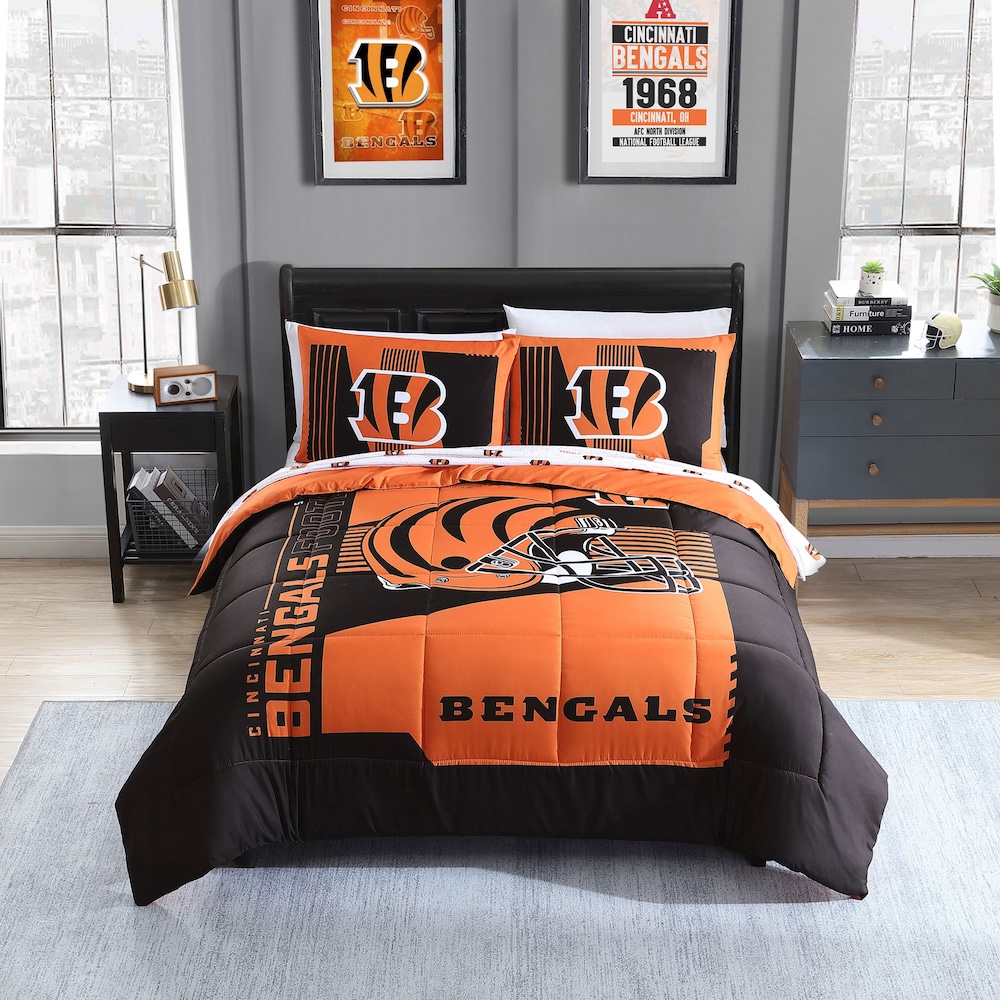 Cincinnati Bengals FULL Bed in a Bag Set