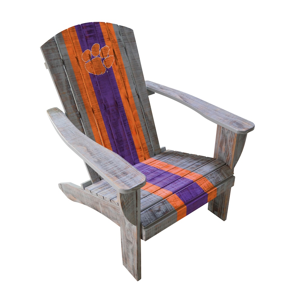Clemson Tigers Wooden Adirondack Chair