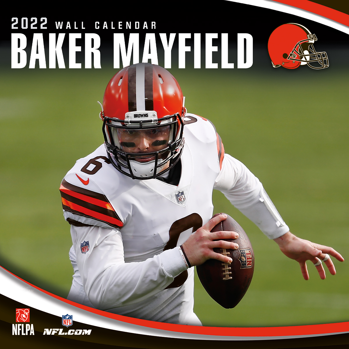 Cleveland Browns Baker Mayfield 2022 Nfl Wall Calendar - Buy At Khc Sports
