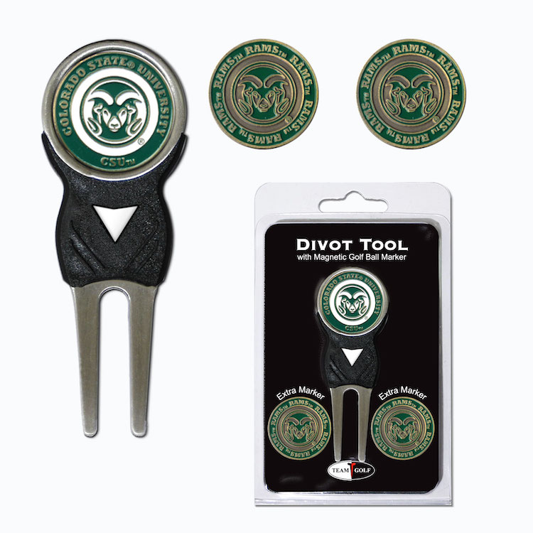 Colorado State Rams 3 Marker Signature Divot Tool Pack