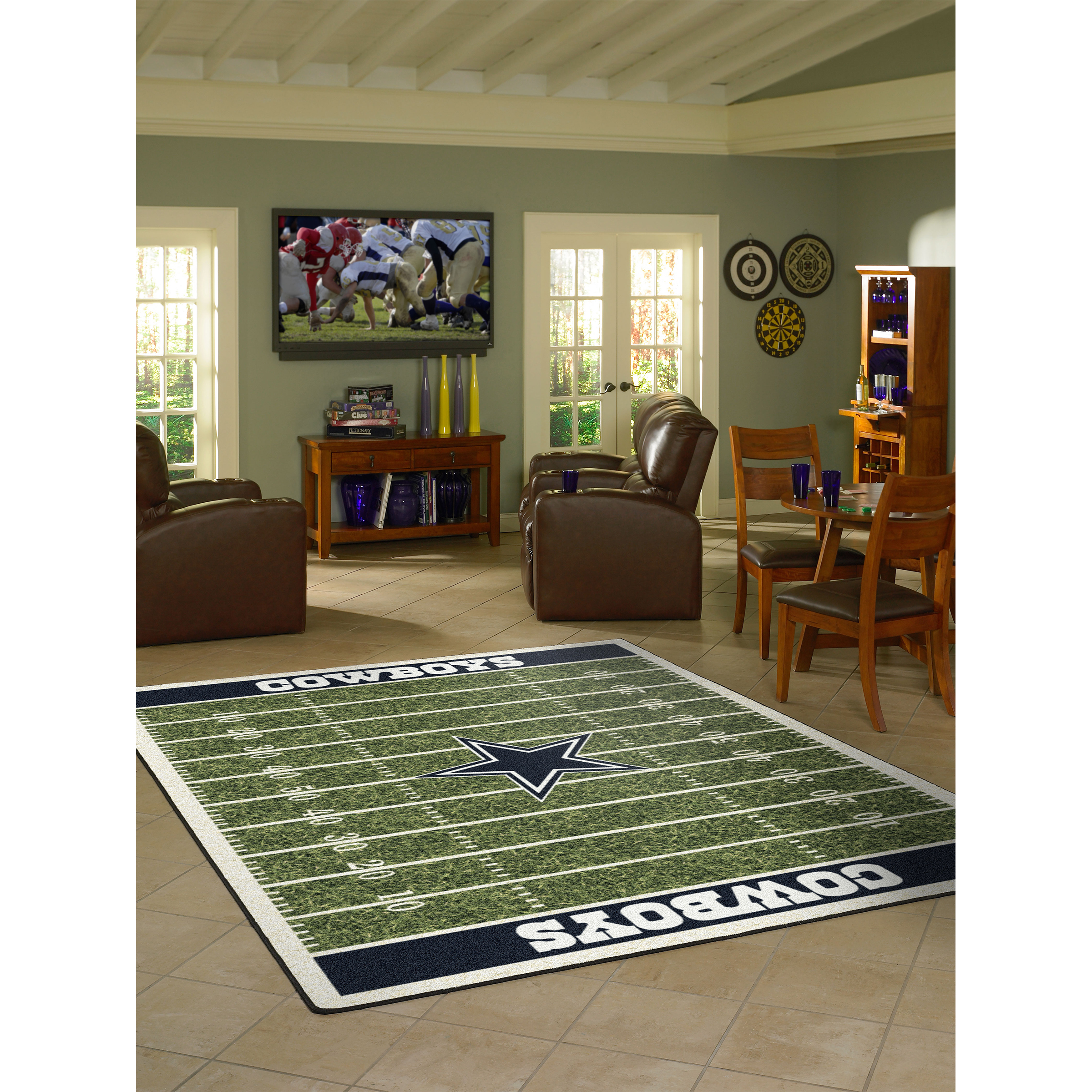 Dallas Cowboys 8 X 11 HOMEFIELD Rug