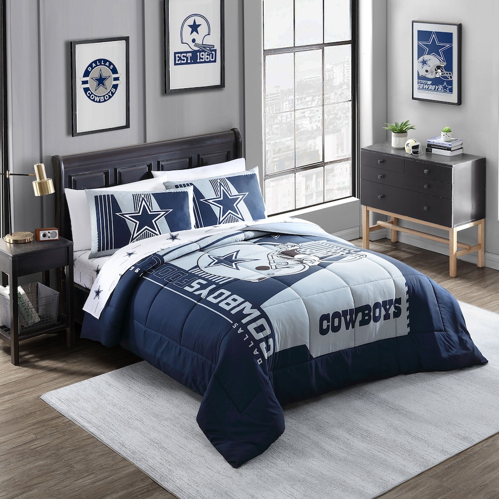 Dallas Cowboys QUEEN Bed in a Bag Set