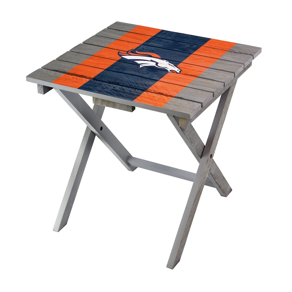 Denver Broncos Wooden Adirondack Folding Table