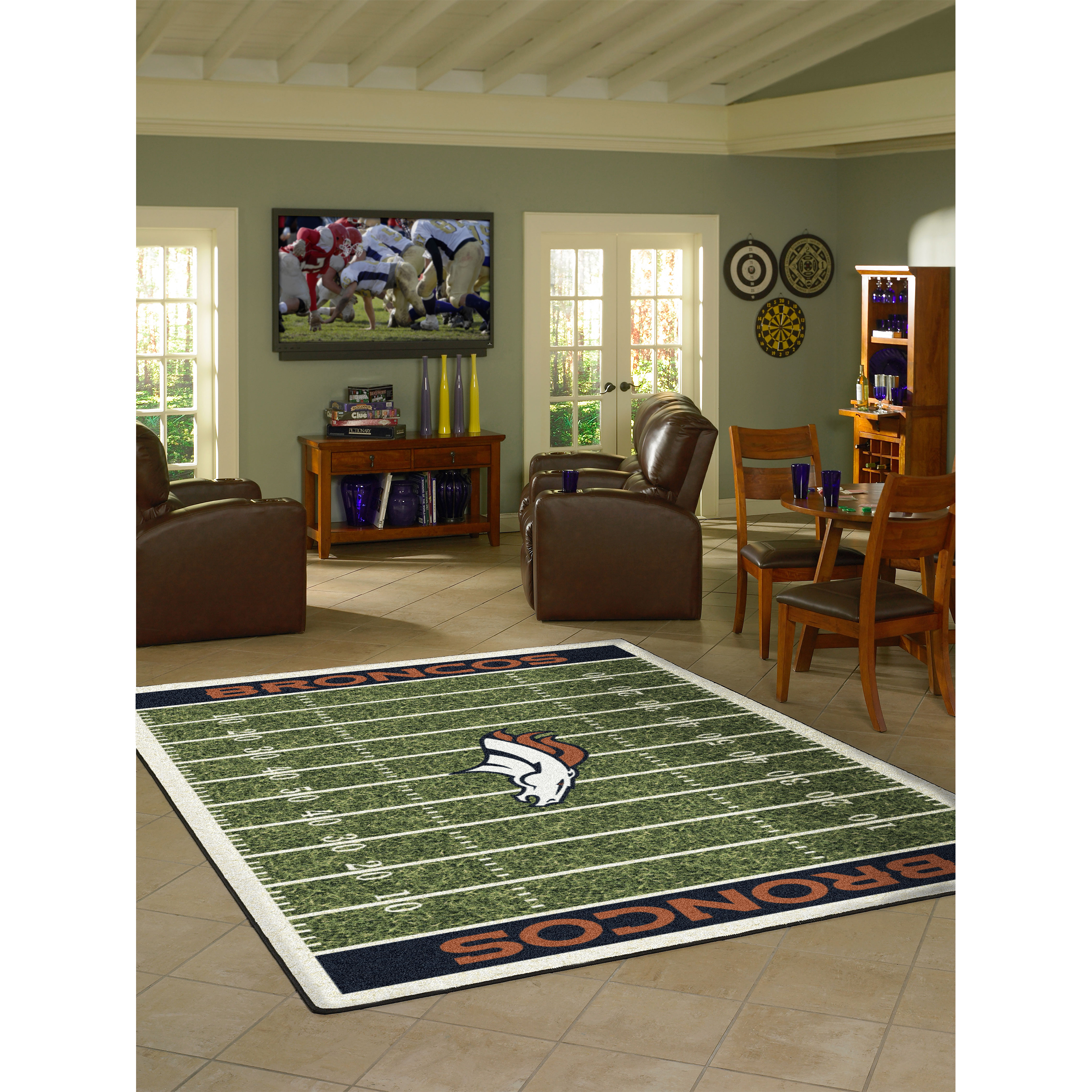 Denver Broncos 6 X 8 HOMEFIELD Rug