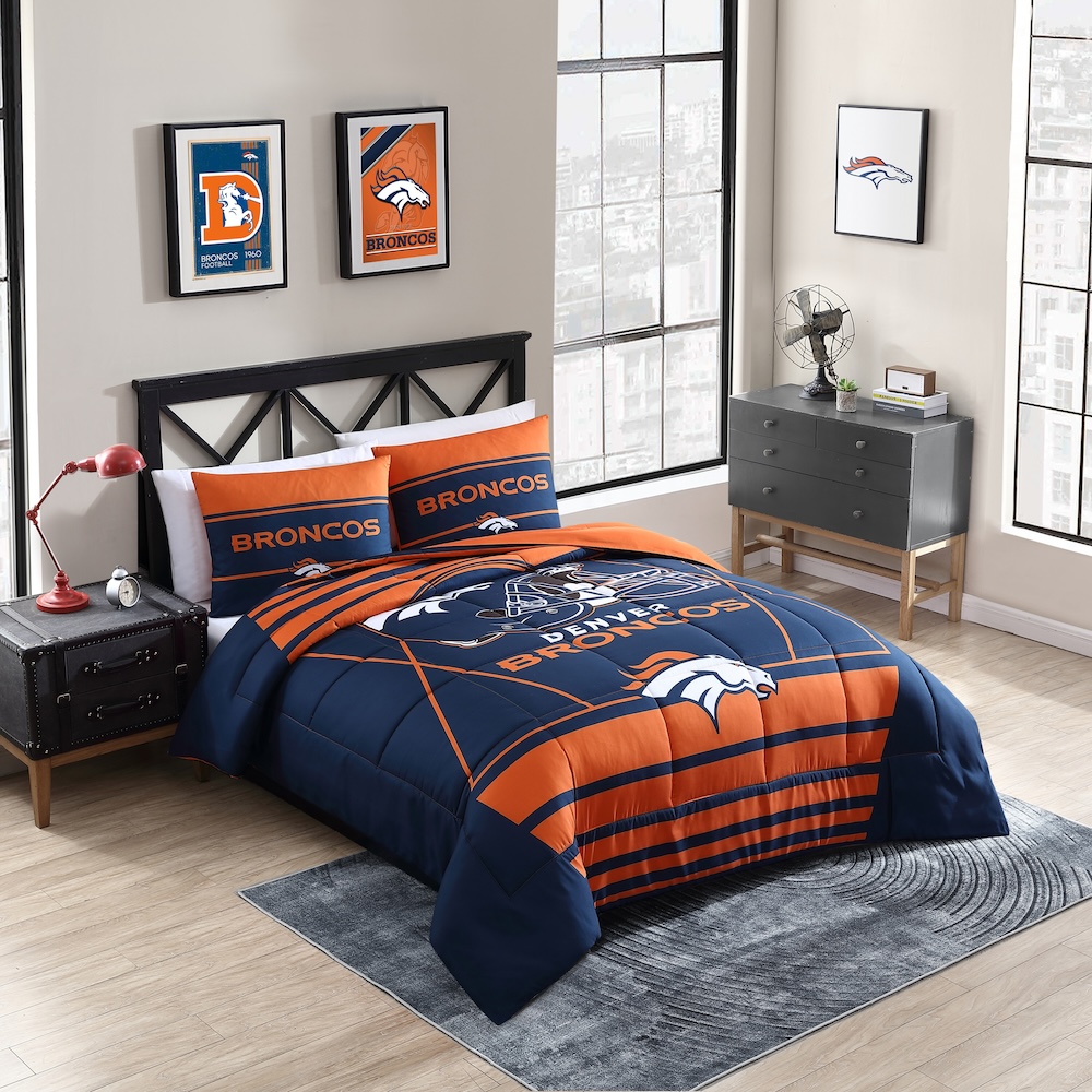 Denver Broncos QUEEN/FULL size Comforter and 2 Shams