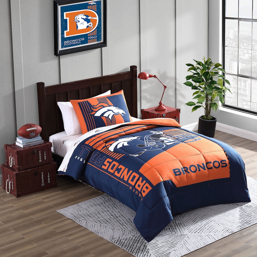 Denver Broncos TWIN Bed in a Bag Set