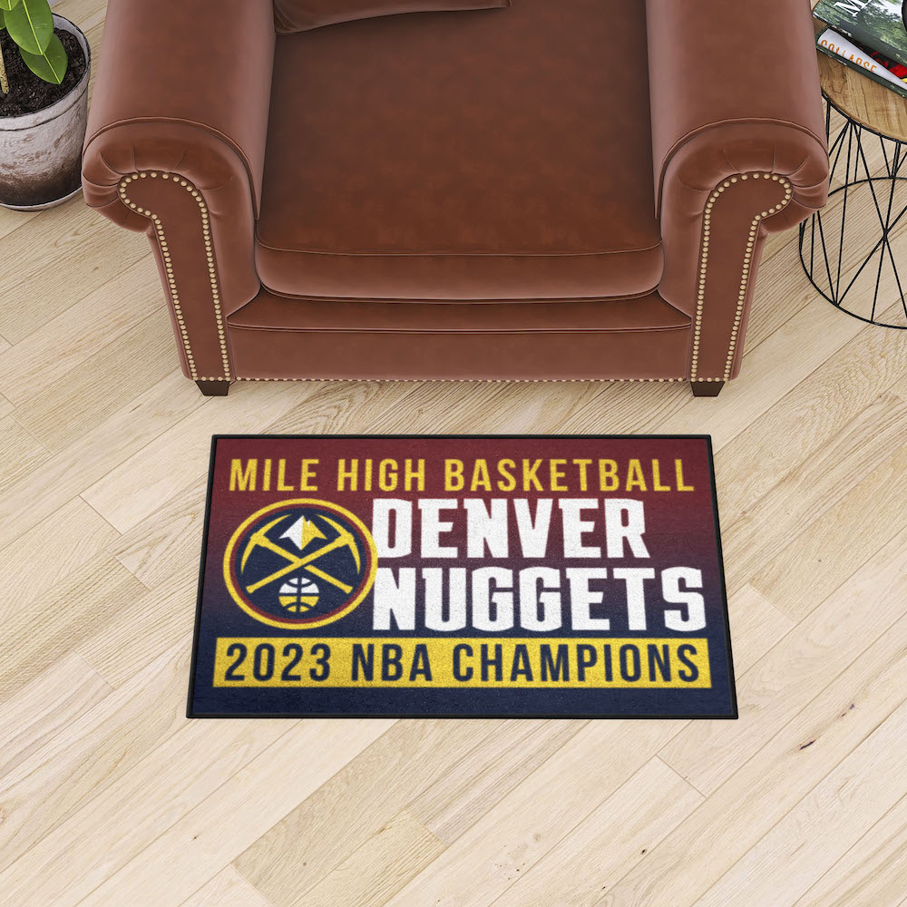 Denver Nuggets 2023 NBA CHAMPS 20 x 30 STARTER Floor Mat