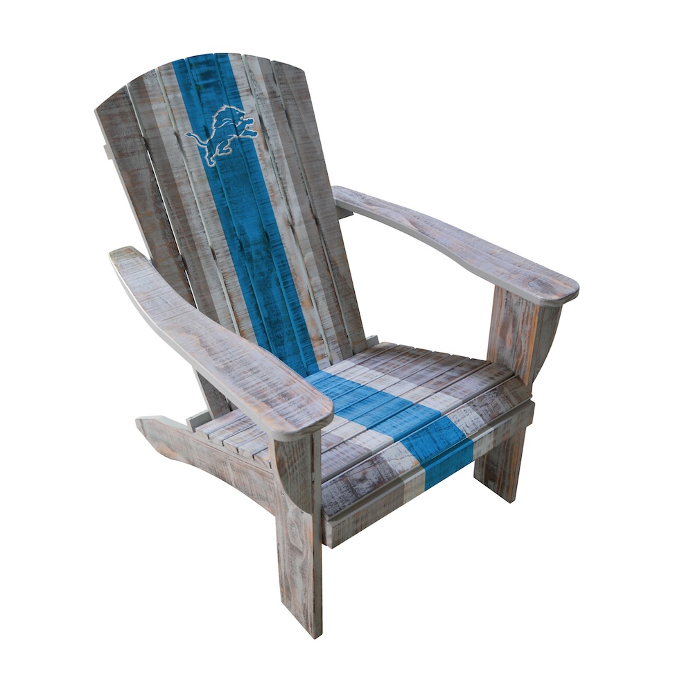 Detroit Lions Wooden Adirondack Chair