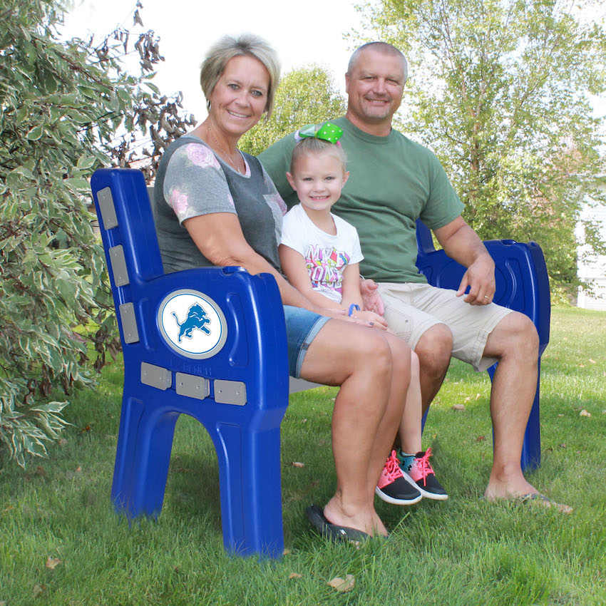 Detroit Lions Park Bench