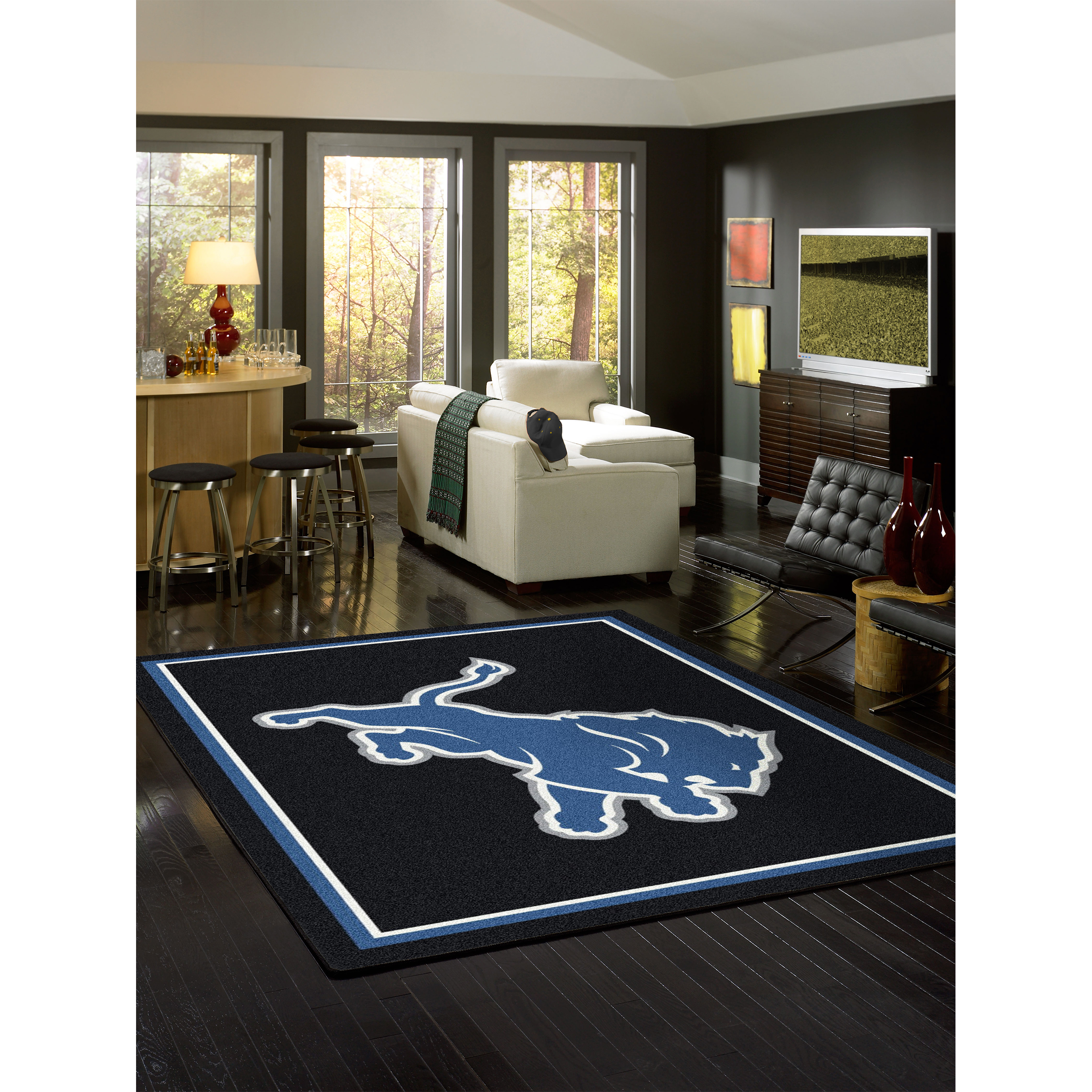 Detroit Lions 8 X 11 SPIRIT Rug